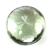GREEN AMETHYST BUFFTOP ROUND 20MM 28.18 Cts.