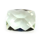 GREEN AMETHYST CHECKER CUT CUSHION 9X7MM 1.88 Cts.