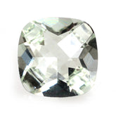 GREEN AMETHYST CHECKER CUT CUSHION 7MM 1.32 Cts.
