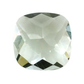 GREEN AMETHYST CHECKER CUT CUSHION 7MM 1.32 Cts.
