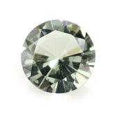 GREEN AMETHYST DIAMOND CUT ROUND 8MM 1.70 Cts.