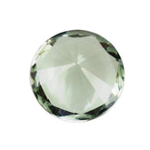 GREEN AMETHYST DIAMOND CUT ROUND 8MM 1.70 Cts.