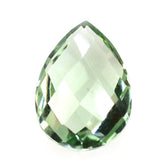 GREEN AMETHYST CHECKER BRIOLETTE PEAR 10X7MM 1.65 Cts.