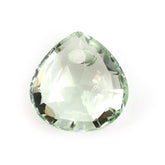 GREEN AMETHYST ROSE CUT BRIOLETTE PEAR (FULL DRILL) (TABEZ) 8MM 1.62 Cts.