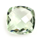 GREEN AMETHYST BRIOLETTE CUSHION (HALF DRILL) 10MM 3.71 Cts.