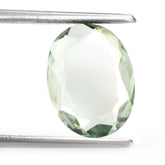 GREEN AMETHYST BOTH SIDE TABLE CUT OVAL 12.50X10MM 2.75 Cts.