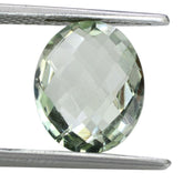 GREEN AMETHYST BRIOLETTE OVAL 12X10MM 2.63 Cts.