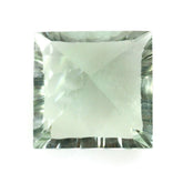 GREEN AMETHYST CONCAVE SPLENDOR CUT SQUARE (DES#41) 12MM 7.17 Cts.