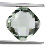 GREEN AMETHYST BRIOLETTE CUSHION 11MM 4.85 Cts.