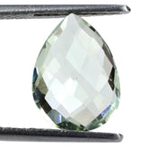 GREEN AMETHYST BRIOLETTE PEAR 13X10MM 3.90 Cts.