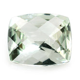 GREEN AMETHYST CHECKER CUT CUSHION 12X10MM 4.57 Cts.