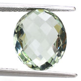 GREEN AMETHYST BRIOLETTE OVAL 14X12MM 6.54 Cts.