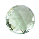 GREEN AMETHYST HIGH DOME ROSE CUT BRIOLETTE ROUND 12MM 7.71 Cts.