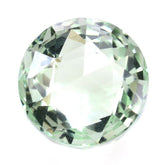 GREEN AMETHYST HIGH DOME ROSE CUT BRIOLETTE ROUND 12MM 7.71 Cts.