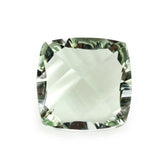 GREEN AMETHYST CONCAVE CUT CUSHION (DES#71) 8MM 2.13 Cts.