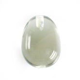 GREEN AMETHYST PLAIN EGGS (HALF DRILL) (DES#54) 11X8MM 5.47 Cts.