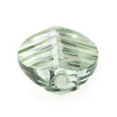 GREEN AMETHYST CONCAVE LEAF (DES#65) (HALF DRILL) 11X9MM 2.15 Cts.