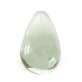 GREEN AMETHYST PLAIN DROPS (HALF DRILL) 13X8MM 5.45 Cts.