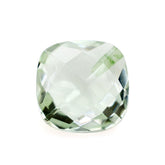 GREEN AMETHYST BRIOLETTE CUSHION (HALF DRILL) 8MM 1.93 Cts.