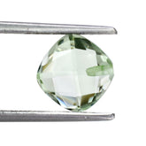 GREEN AMETHYST BRIOLETTE CUSHION (HALF DRILL) 8MM 1.93 Cts.
