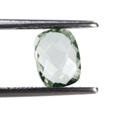 GREEN AMETHYST BRIOLETTE CUSHION 8X6MM 1.21 Cts.