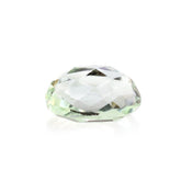 GREEN AMETHYST CHECKER CUT BACK CUT OVAL 8X5MM 1.28 Cts.