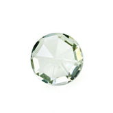 GREEN AMETHYST ROSE CUT BRIOLETTE ROUND 6MM 0.81 Cts.