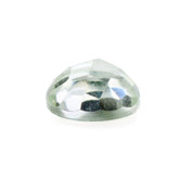 GREEN AMETHYST CHECKER CUT ROUND CAB 6MM 0.73 Cts.
