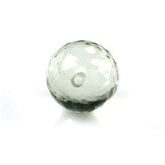 GREEN AMETHYST FACETED BALLS (HALF DRILL) 8MM 3.78 Cts.
