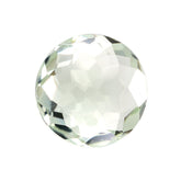 GREEN AMETHYST IRREGULAR CUT BRIOLETTE ROUND (C-2/CLEAN) 12.00MM 4.98 Cts.