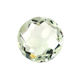 GREEN AMETHYST IRREGULAR CUT BRIOLETTE ROUND (C-2/CLEAN) 10.00MM 3.02 Cts.