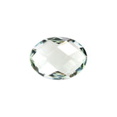 GREEN AMETHYST CHECKER CUT BRIOLETTE OVAL (C-1/CLEAN) 8X6MM 0.99 Cts.
