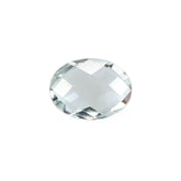 GREEN AMETHYST CHECKER CUT BRIOLETTE OVAL (C-3/CLEAN) 8X6MM 1.03 Cts.