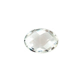 GREEN AMETHYST CHECKER CUT BRIOLETTE OVAL (C-3/CLEAN) 7X5MM 0.68 Cts.