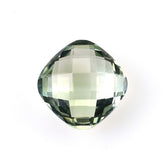 GREEN AMETHYST CHECKER BRIOLETTE CUSHION (SPECIAL) (CLEAN) 10.00X10.00 MM 6.15 Cts.