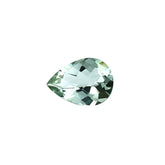 GREEN AMETHYST CHECKER CUT TOP PEAR (SPECIAL)(CLEAN) 14.00X10.00 MM 4.20 Cts.