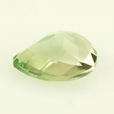GREEN AMETHYST CHECKER CUT PEAR 11X8MM 3.00 Cts.