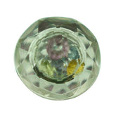 GREEN AMETHYST ON TOP CRYSTAL AT BACK CUT ROUND 8MM 1.83 Cts.