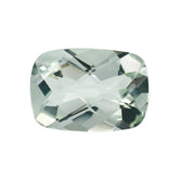 GREEN AMETHYST CHECKER CUT CUSHION 14X10MM 6.15 Cts.