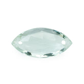 GREEN AMETHYST ROSE CUT BRIOLETTE MARQUISE (TWO FULL DRILL) 16X8MM 4.03 Cts.