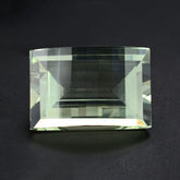 GREEN AMETHYST ELONGATED CHESS CUT BARREL 18X12MM 15.16 Cts.