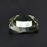 GREEN AMETHYST ELONGATED CHESS CUT BARREL 18X12MM 15.16 Cts.
