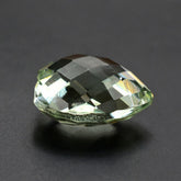 GREEN AMETHYST BRIOLETTE HEART 12MM 5.61 Cts.