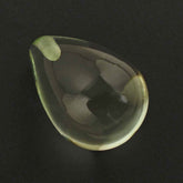 GREEN AMETHYST PLAIN DROP (HALF DRILL) 16X11MM 12.27 Cts.