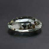 GREEN AMETHYST CONCAVE ROUND FLAT COIN 12MM 4.08 Cts.