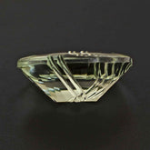 GREEN AMETHYST FLAT BUFFTOP EVIL EYE OVAL 20X15MM 15.17 Cts.