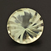 GREEN AMETHYST BUFFTOP ROUND WITH TWISTED CONCAVE 15MM 12.13 Cts.