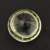 GREEN AMETHYST BUFFTOP ROUND WITH TWISTED CONCAVE 15MM 12.13 Cts.