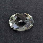 GREEN AMETHYST CHECKER CUT OVAL (C1) 8X6MM 1.01 Cts.