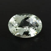 GREEN AMETHYST CHECKER CUT OVAL (C1) 14X10MM 5.28 Cts.